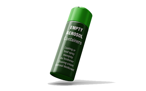 Empty aerosol containers accepted for recycling Oct. 1, 2026
