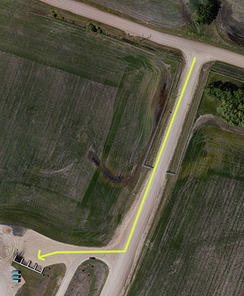 Map showing the Community Resource Zone at the Roseridge Waste Management Center