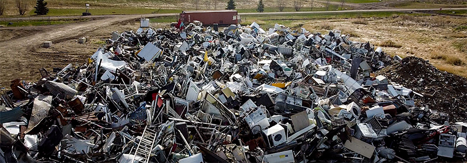 Scrap metal pile at Roseridge Waste Management Center Scrap metal pile at Roseridge Waste Management Center